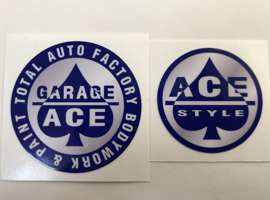 バイクショップのステッカー